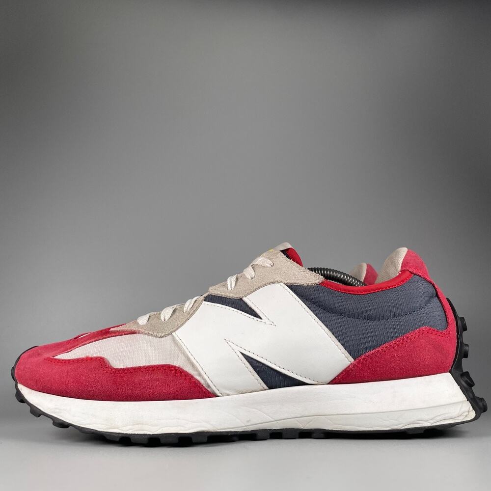 New Balance 327 Men’s Size 13 D Natural Indigo Team Red Running Sneakers Casual